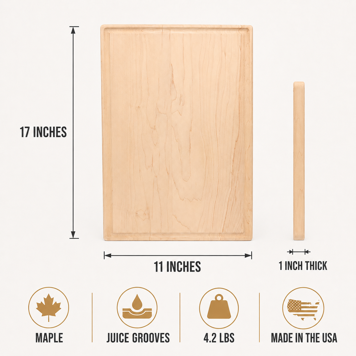 Heirloom Cutting Board with 2 Hand Written Recipe